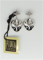 Earrings Fidia Firenze Woman in White Gold Diamante 0.1 Ct ORB027LB - ORB027LB